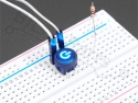 Micro switch push button (make contact) with illuminated 'power' symbol blu